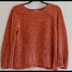Knit Orange Cozy Loft Sweater